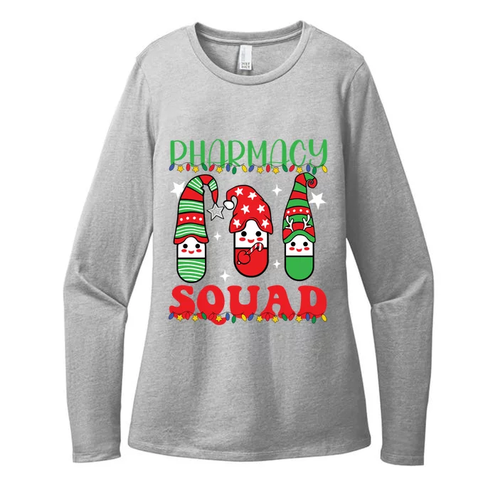 Funny Pharmacy Tech Squad Christmas Matching Holiday Pajama Meaningful Gift Womens CVC Long Sleeve Shirt