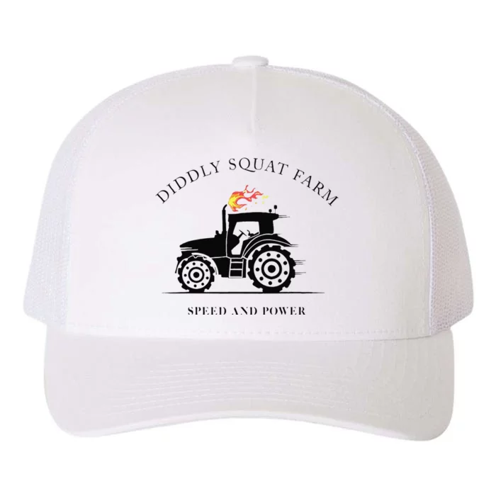 Funny Perfect Tractor Design Diddly Squat Farm Speed And Power Gift Yupoong Adult 5-Panel Trucker Hat