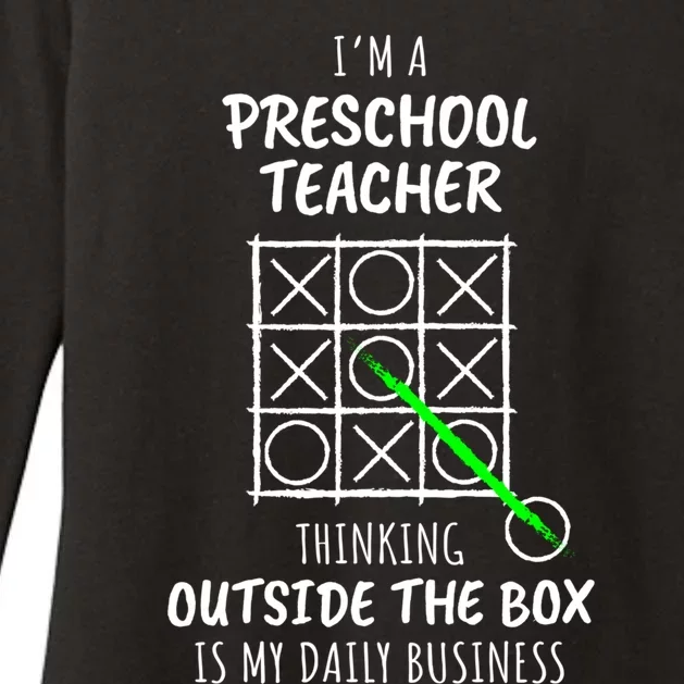 Funny Preschool Teacher Meaningful Gift Womens CVC Long Sleeve Shirt