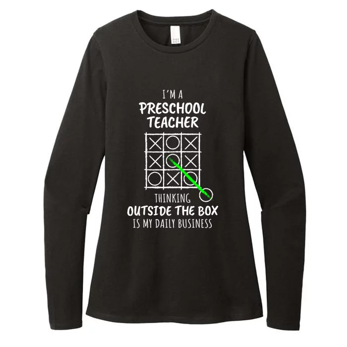 Funny Preschool Teacher Meaningful Gift Womens CVC Long Sleeve Shirt