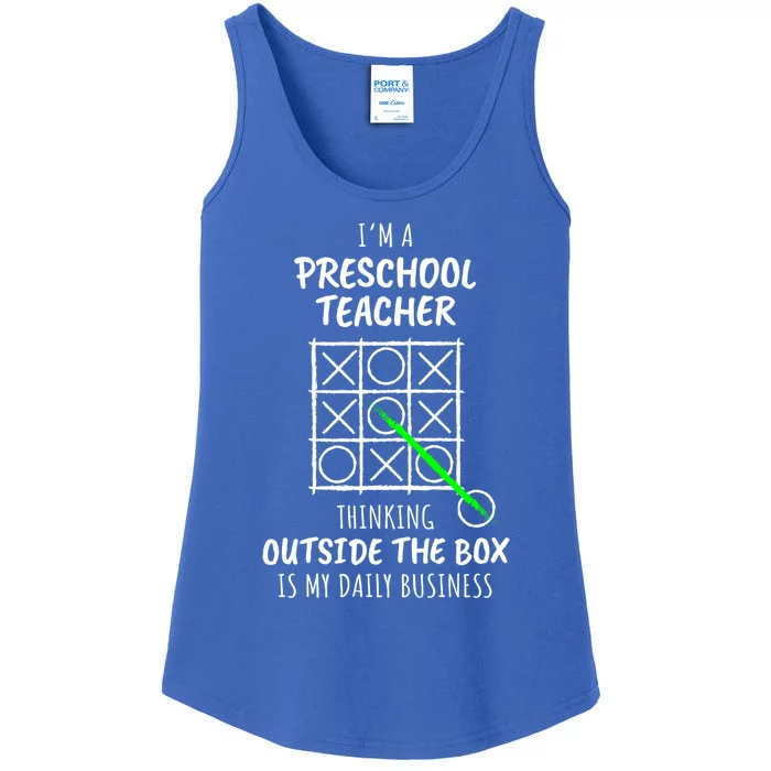 Funny Preschool Teacher Meaningful Gift Ladies Essential Tank