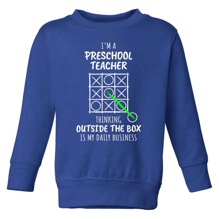 Funny Preschool Teacher Meaningful Gift Toddler Sweatshirt