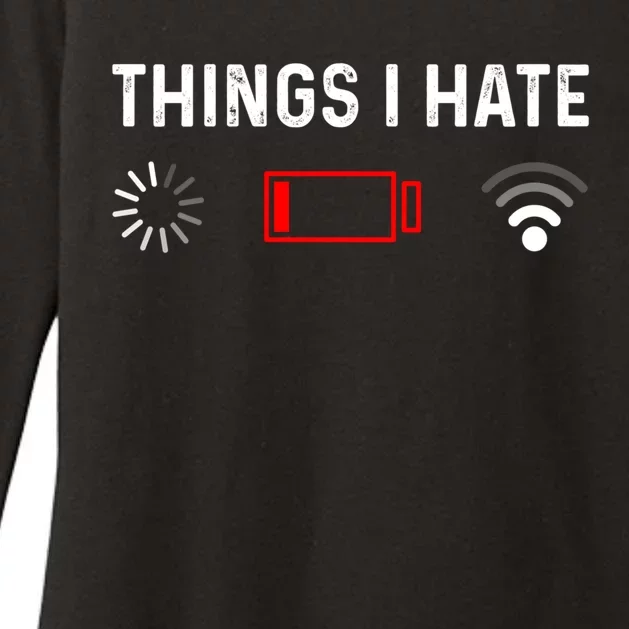 Funny Programmer Things I Hate Gamer Gift Womens CVC Long Sleeve Shirt