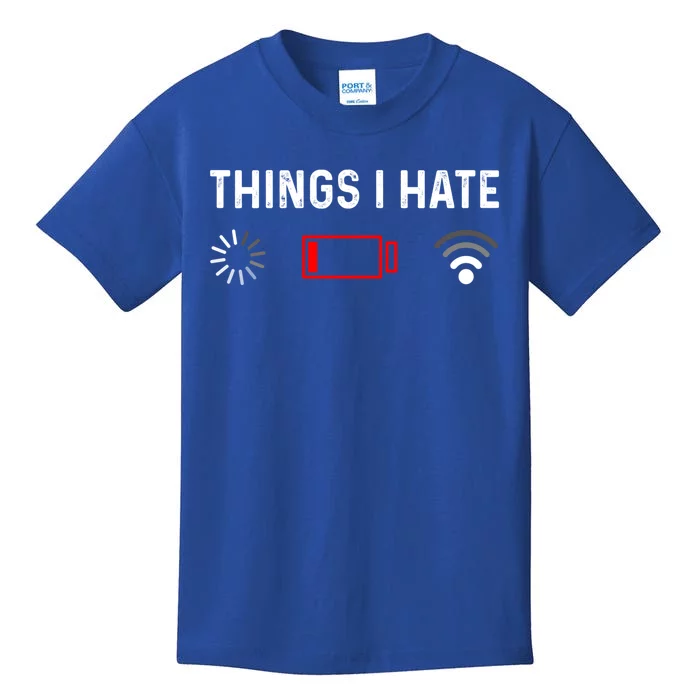 Funny Programmer Things I Hate Gamer Gift Kids T-Shirt