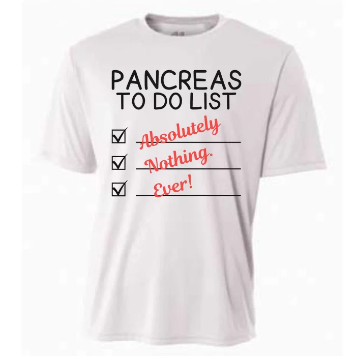 Funny Pancreas To Do List Pancreas Support Cooling Performance Crew T-Shirt