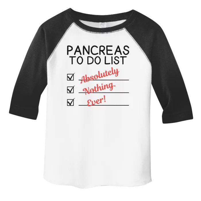 Funny Pancreas To Do List Pancreas Support Toddler Fine Jersey T-Shirt