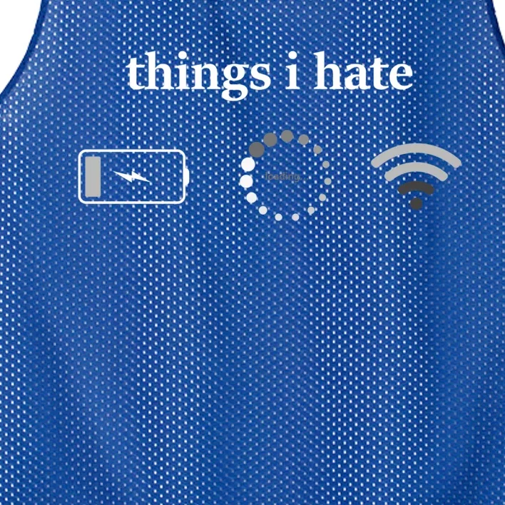 Funny Programmer Things I Hate Gamer Gift Mesh Reversible Basketball Jersey Tank