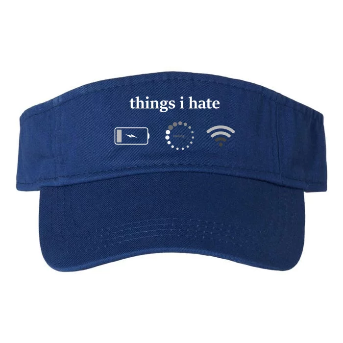 Funny Programmer Things I Hate Gamer Gift Valucap Bio-Washed Visor