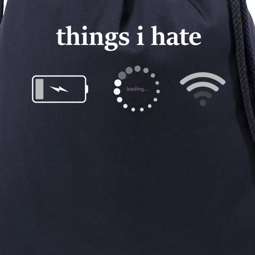 Funny Programmer Things I Hate Gamer Gift Drawstring Bag