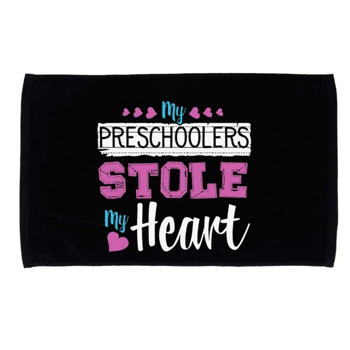 Funny Preschool Teacher Valentine's Day Gift Microfiber Hand Towel