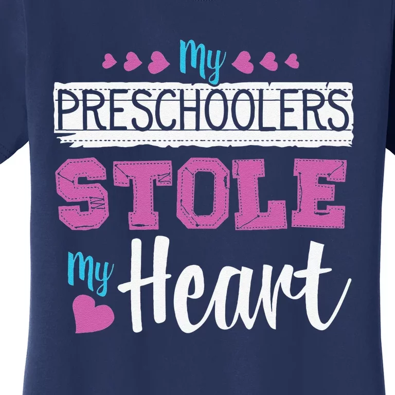 Funny Preschool Teacher Valentine's Day Gift Women's T-Shirt