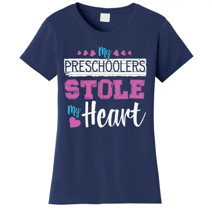 Funny Preschool Teacher Valentine's Day Gift Women's T-Shirt