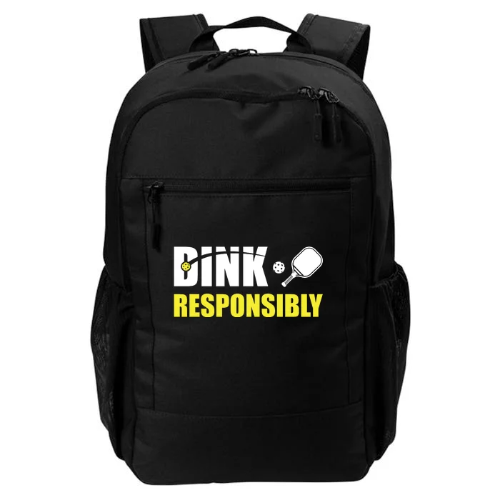 Funny Pickleball Team Clothing Dink Responsibly Daily Commute Backpack