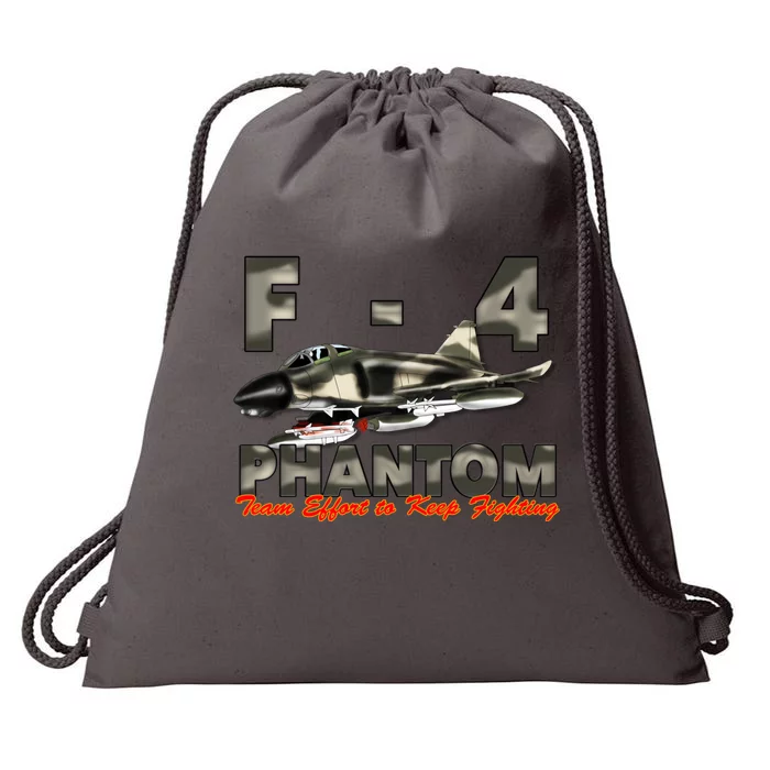 F4 Phantom Team Effort To Keep Fighting Funny Gift Drawstring Bag