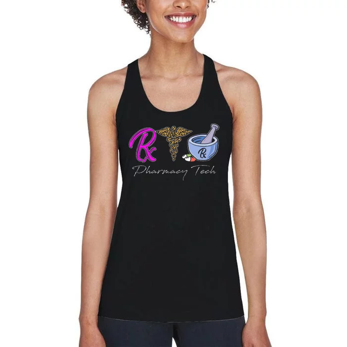 Funny Pharmacy Technician Tee CPhT Certified Pharmacy Tech Women's Racerback Tank