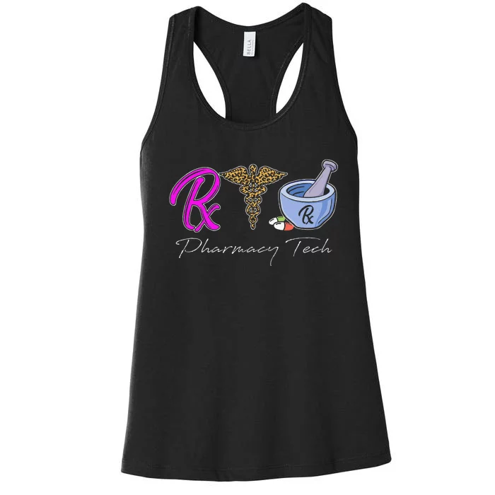 Funny Pharmacy Technician Tee CPhT Certified Pharmacy Tech Women's Racerback Tank