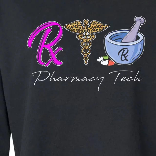 Funny Pharmacy Technician Tee CPhT Certified Pharmacy Tech Cropped Pullover Crew