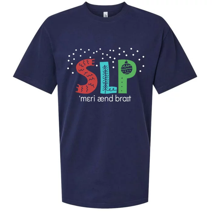 Funny Phonetic Transcription Christmas Slp Speech Therapist Gift Sueded Cloud Jersey T-Shirt