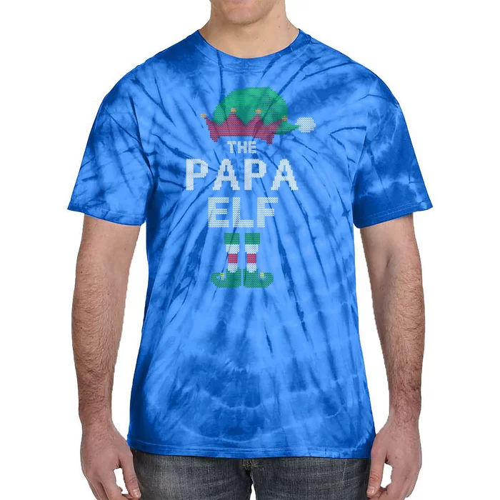 Funny Papa Ugly Christmas Sweater Xmas Family Matching Great Gift Tie-Dye T-Shirt