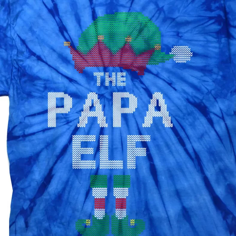 Funny Papa Ugly Christmas Sweater Xmas Family Matching Great Gift Tie-Dye T-Shirt