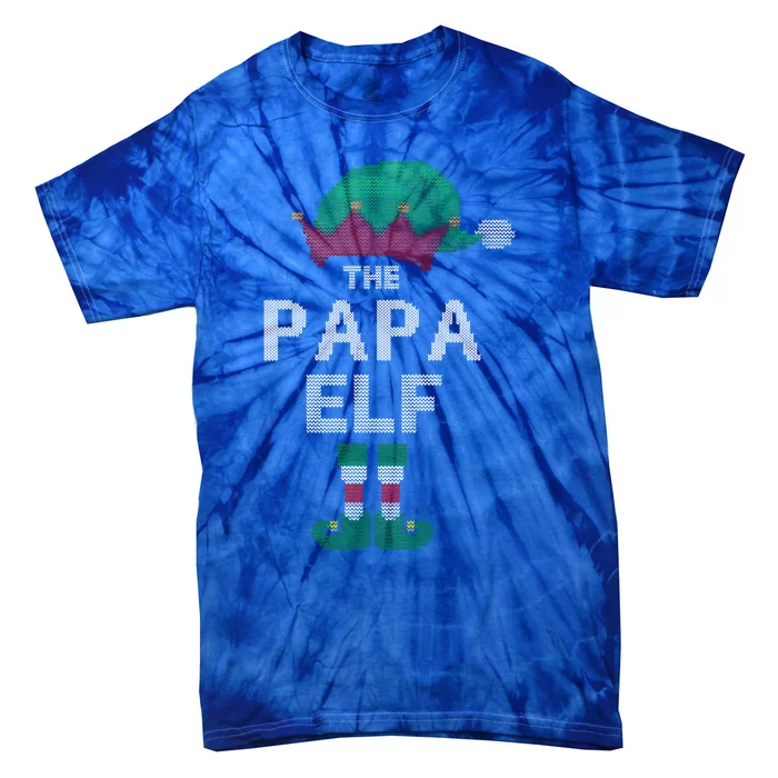 Funny Papa Ugly Christmas Sweater Xmas Family Matching Great Gift Tie-Dye T-Shirt