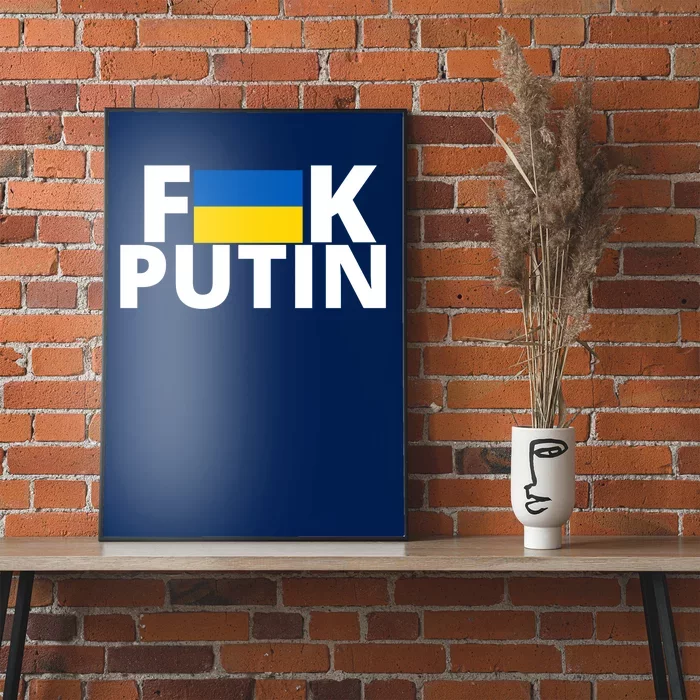 Fuck Putin Ukraine Flag Poster