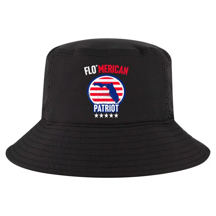 Florida Patriotic US Memorial Day July 4th Independence Cool Comfort Performance Bucket Hat