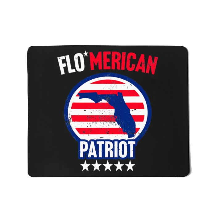 Florida Patriotic US Memorial Day July 4th Independence Mousepad