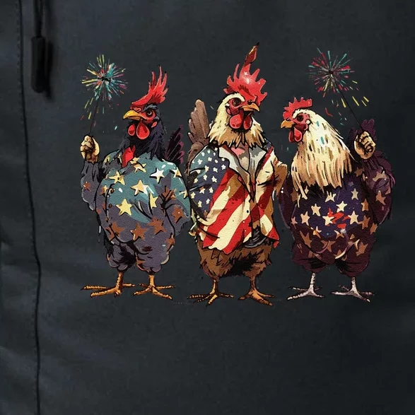 Funny Patriotic Usa Chicken Gift Daily Commute Backpack