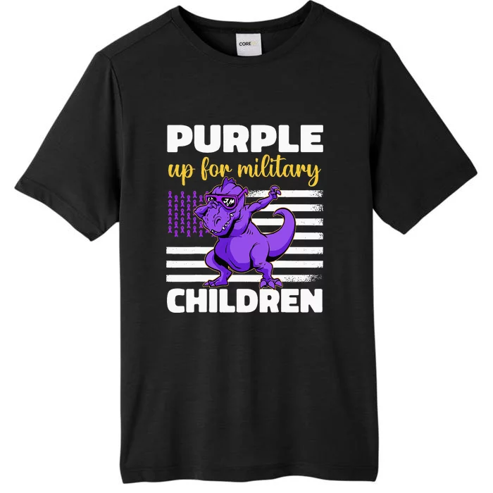 Funny Purple Up For Military Month Children ChromaSoft Performance T-Shirt