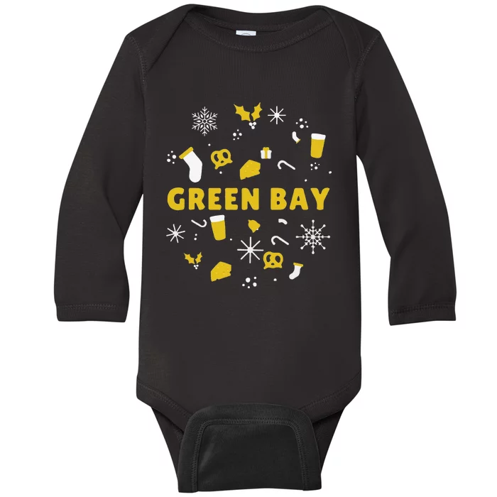 Funny Packers Ugly Christma Baby Long Sleeve Bodysuit