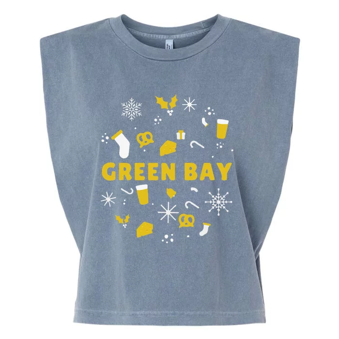 Funny Packers Ugly Christma Garment-Dyed Women's Muscle Tee