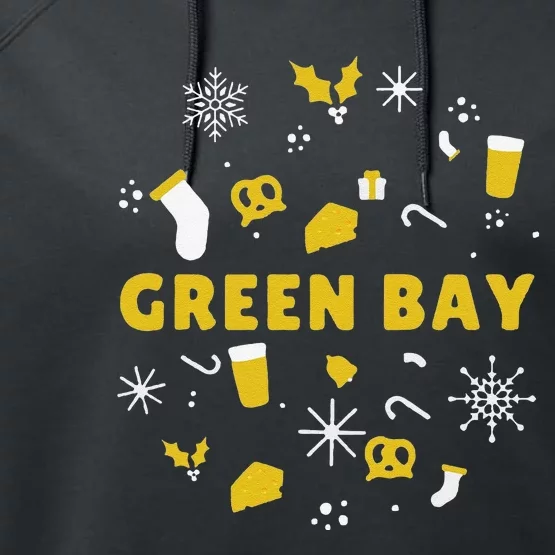 Funny Packers Ugly Christma Performance Fleece Hoodie