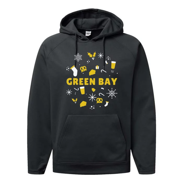 Funny Packers Ugly Christma Performance Fleece Hoodie