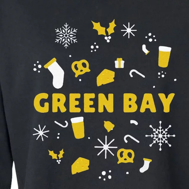 Funny Packers Ugly Christma Cropped Pullover Crew