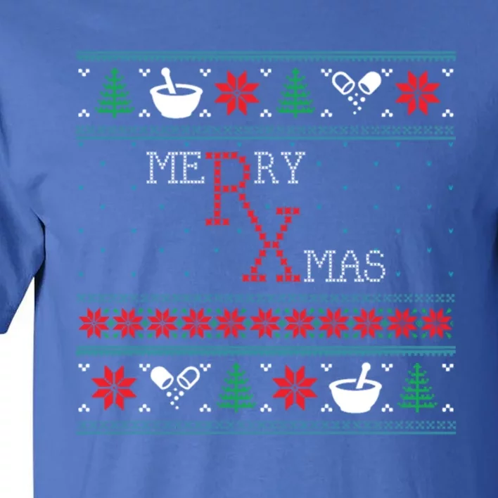 Funny Pharmacy Ugly Christmas Sweaters Gift Tall T-Shirt