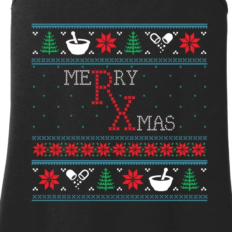 Funny Pharmacy Ugly Christmas Sweaters Ladies Essential Tank