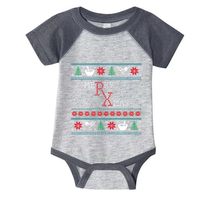 Funny Pharmacy Ugly Christmas Sweaters Infant Baby Jersey Bodysuit