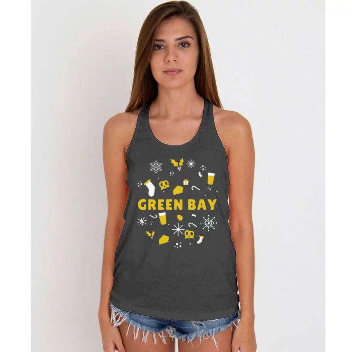 Funny Packers Ugly Christma Women's Knotted Racerback Tank