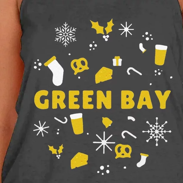 Funny Packers Ugly Christma Women's Knotted Racerback Tank