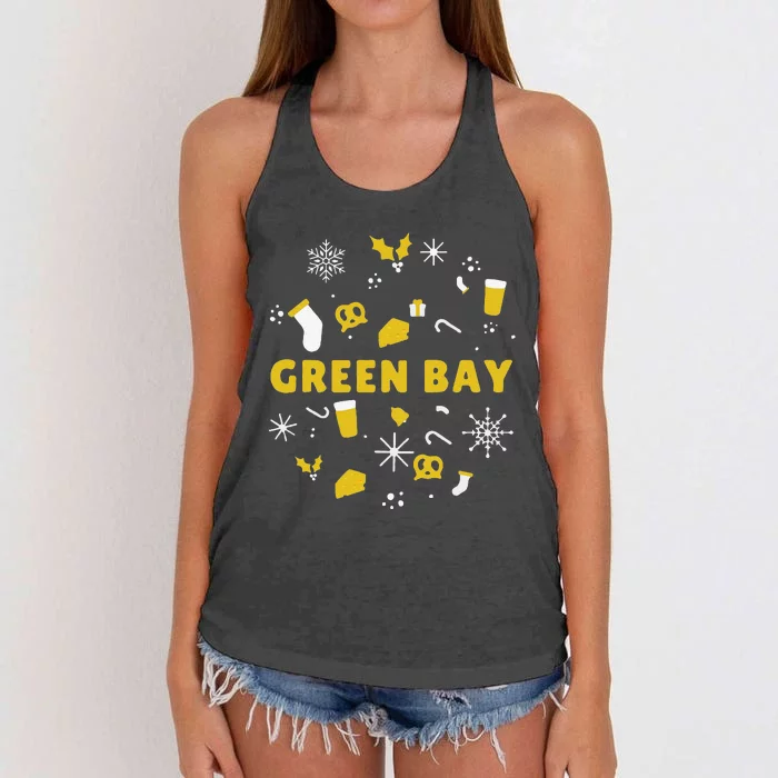 Funny Packers Ugly Christma Women's Knotted Racerback Tank