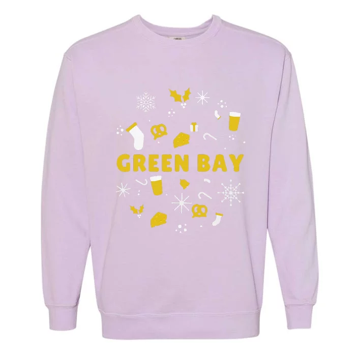 Funny Packers Ugly Christma Garment-Dyed Sweatshirt