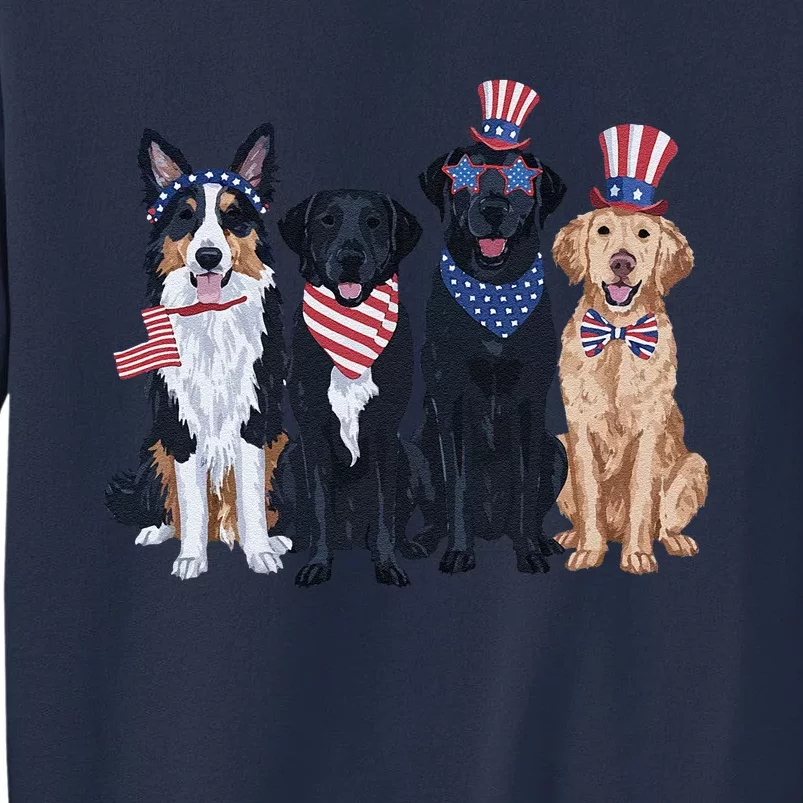 Funny Patriotic Usa Dog  4th Of July Dog Independence Day Sweatshirt