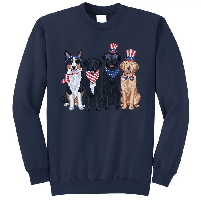 Funny Patriotic Usa Dog  4th Of July Dog Independence Day Sweatshirt