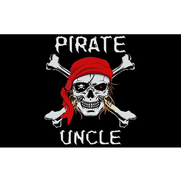 Funny Pirate Uncle Skull & Crossbones Halloween Bumper Sticker