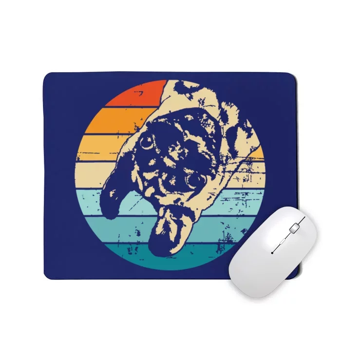 Funny Pug Vintage Pug Shirts Pug Tees Retro Pug Mousepad