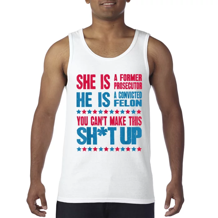 Former Prosecutor Vs Felon Pro Kamalaharris 2024 Tank Top