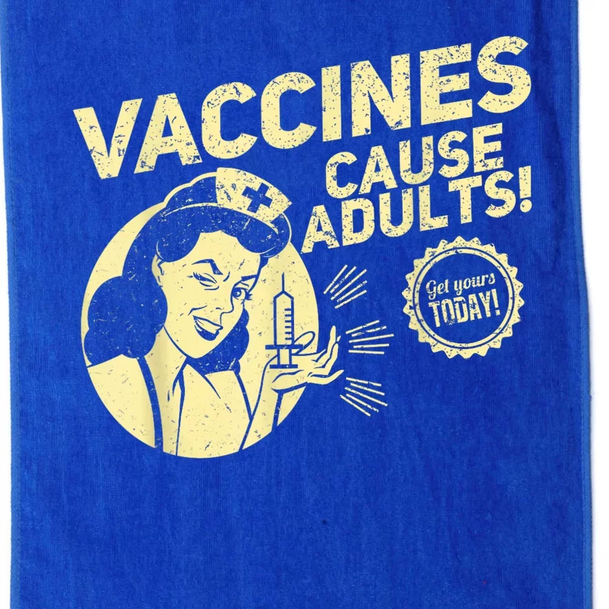 Funny Pro Vaccination Vaccines Cause Adults Platinum Collection Golf Towel