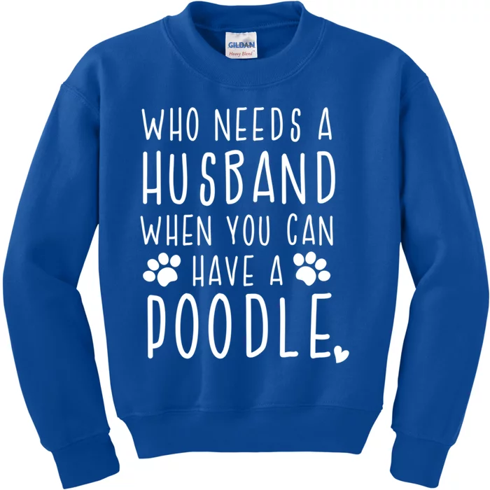 Funny Poodle Valentine's Day Gift Kids Sweatshirt