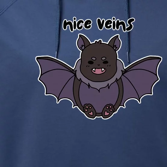 Funny Phlebotomist Vampire Bat Phlebotomy Saying Performance Fleece Hoodie